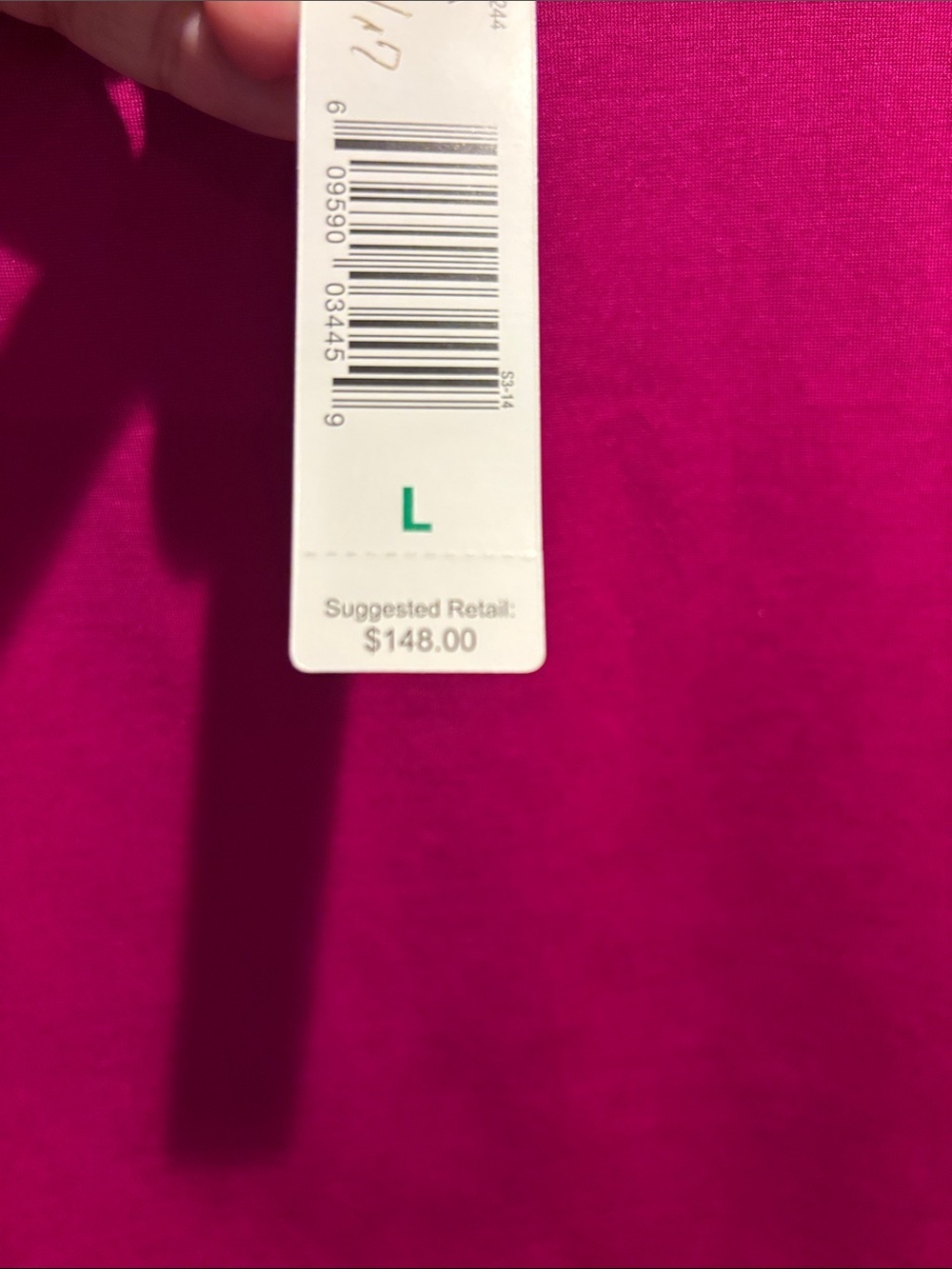 Ellen Tracy Short-Sleeve Crewneck Top in Fuchsia Pink size L - Picture 6 of 7